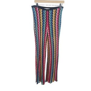 Trina Turk swim coverup knit pant shorts size 2 L